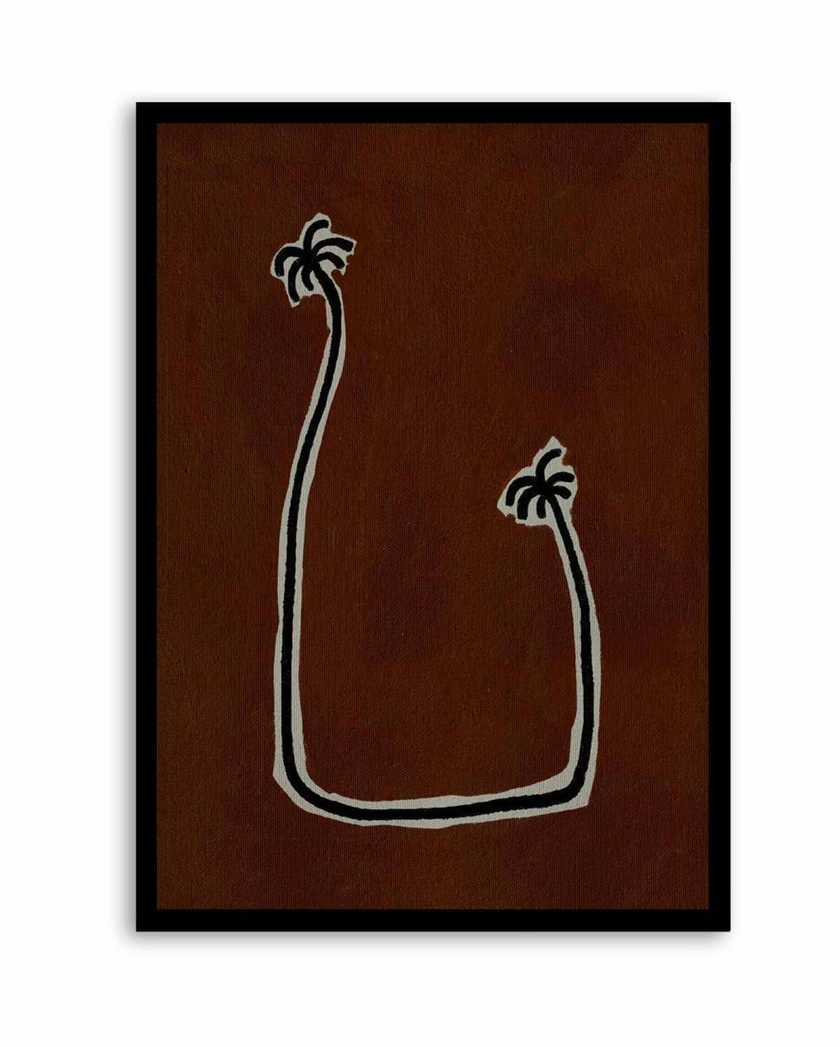 Soul Bound - Brown by Shatha Al Dafai | Art Print from Olive et Oriel where you can shop wallpaper and artworks online