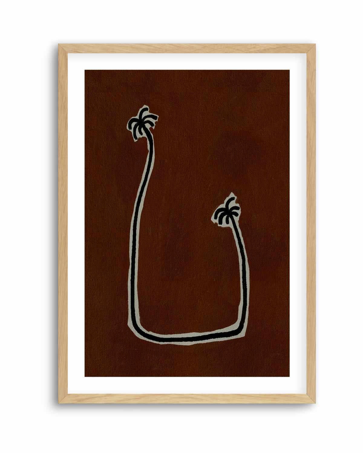 Soul Bound - Brown by Shatha Al Dafai | Art Print from Olive et Oriel where you can shop wallpaper and artworks online