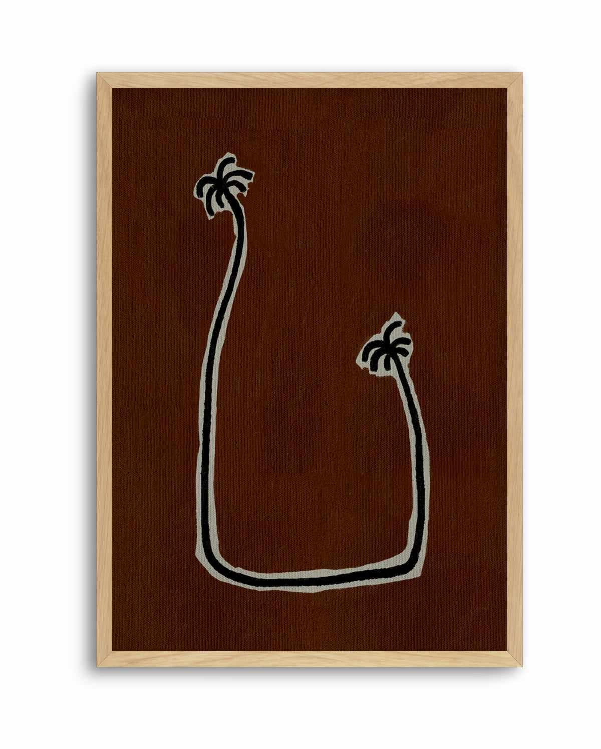 Soul Bound - Brown by Shatha Al Dafai | Art Print from Olive et Oriel where you can shop wallpaper and artworks online