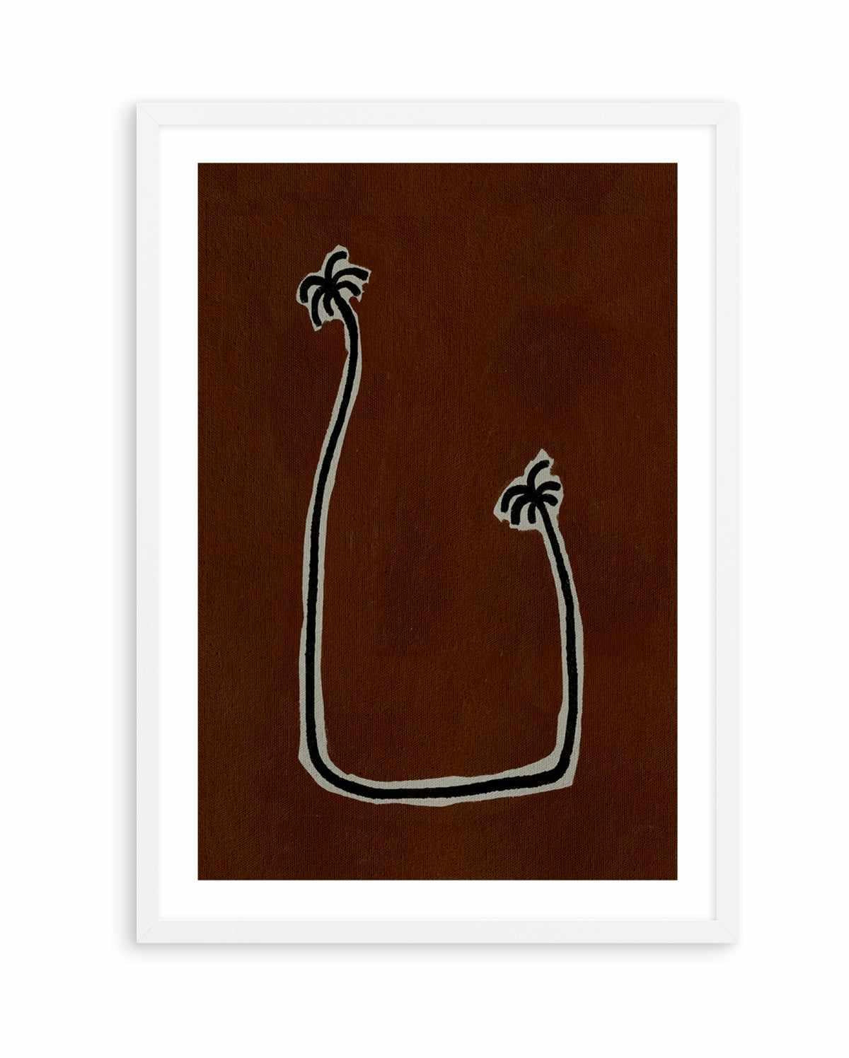 Soul Bound - Brown by Shatha Al Dafai | Art Print from Olive et Oriel where you can shop wallpaper and artworks online