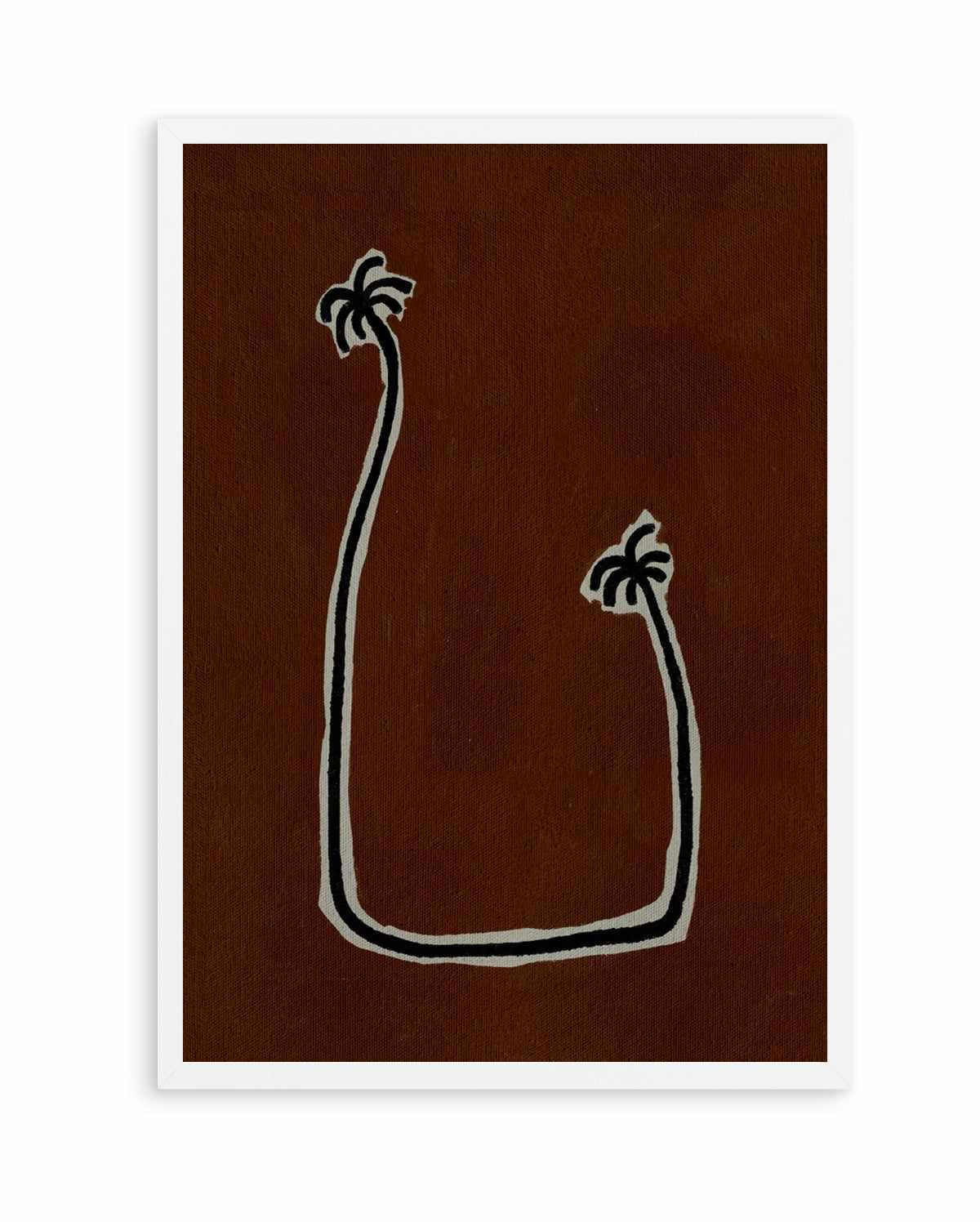 Soul Bound - Brown by Shatha Al Dafai | Art Print from Olive et Oriel where you can shop wallpaper and artworks online