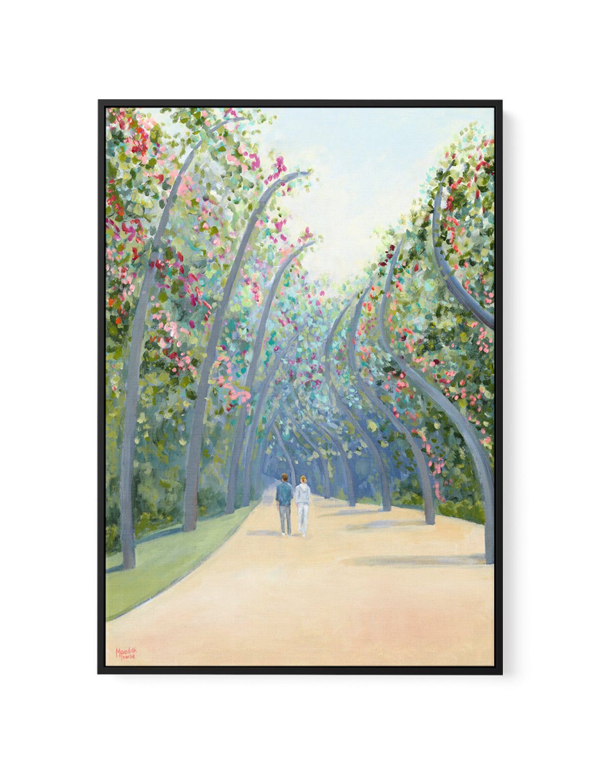 South Bank Arbour Walk by Meredith Howse | Framed Canvas Art Print