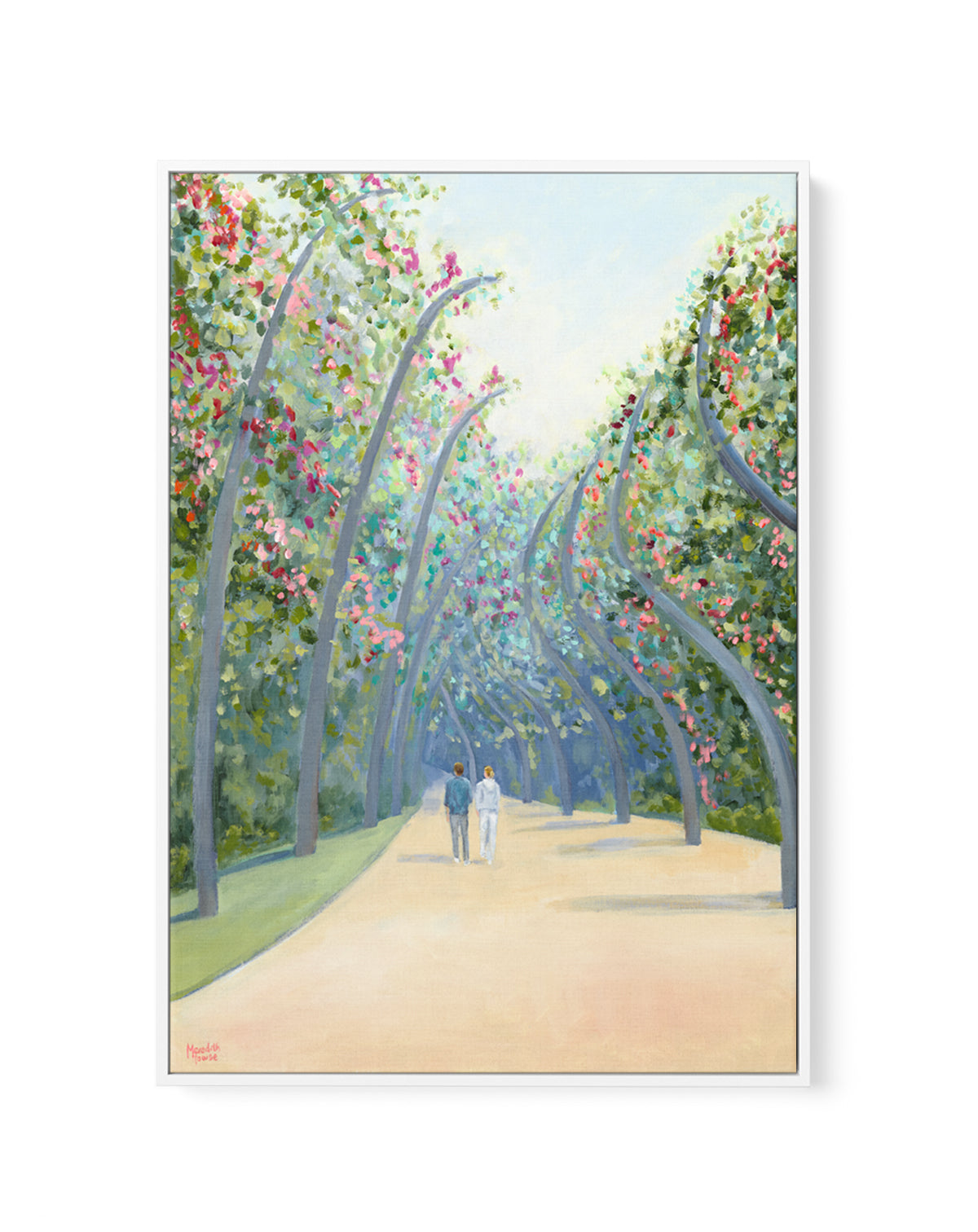 South Bank Arbour Walk by Meredith Howse | Framed Canvas Art Print