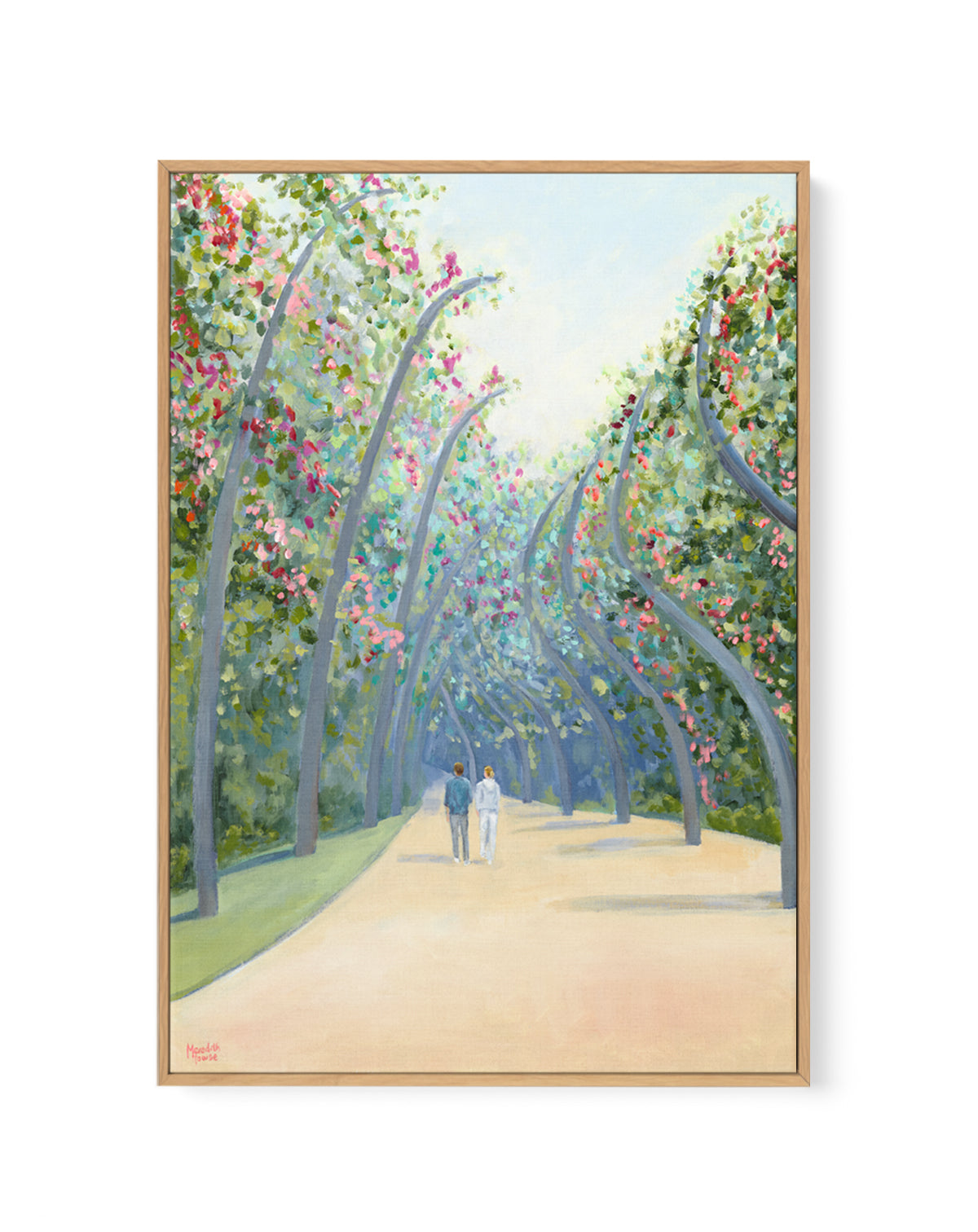 South Bank Arbour Walk by Meredith Howse | Framed Canvas Art Print
