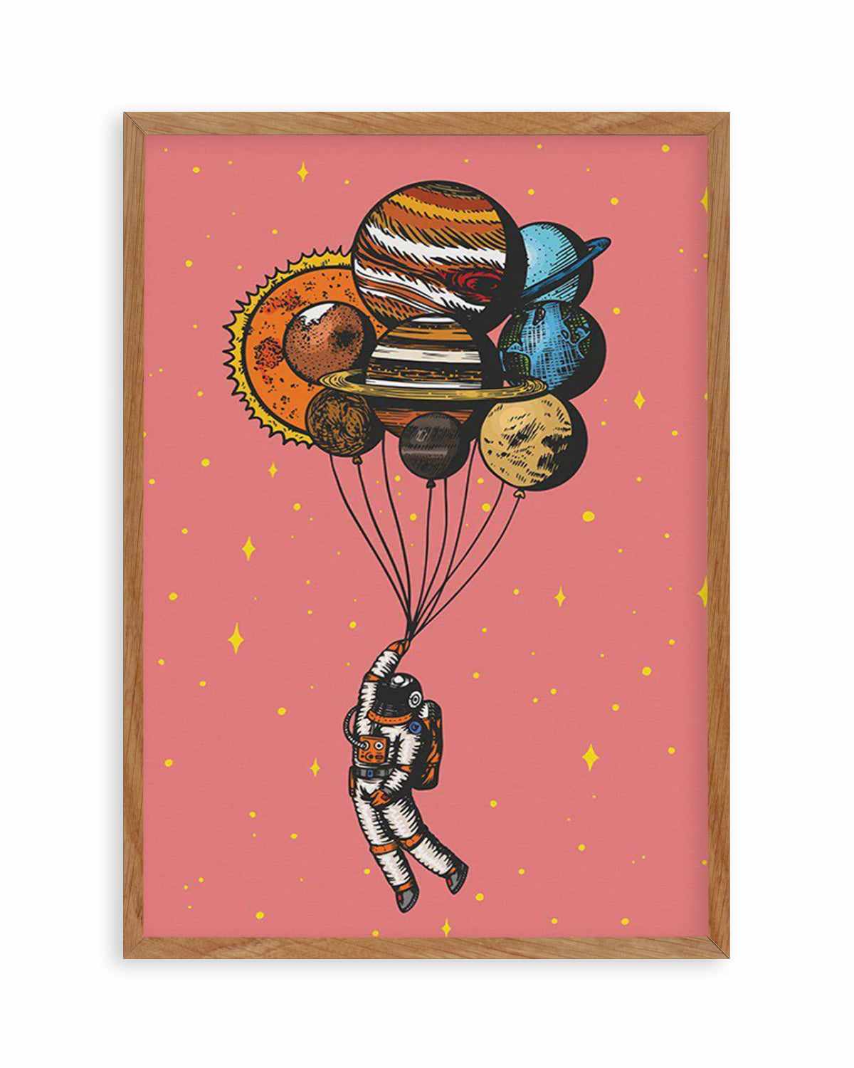 Space Balloons Art Print