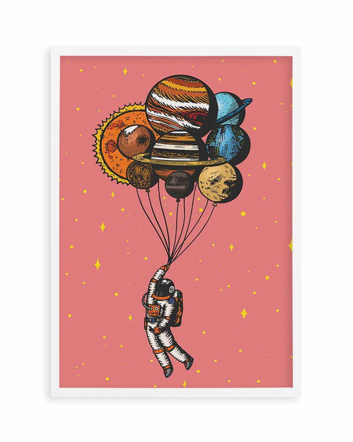 Space Balloons Art Print