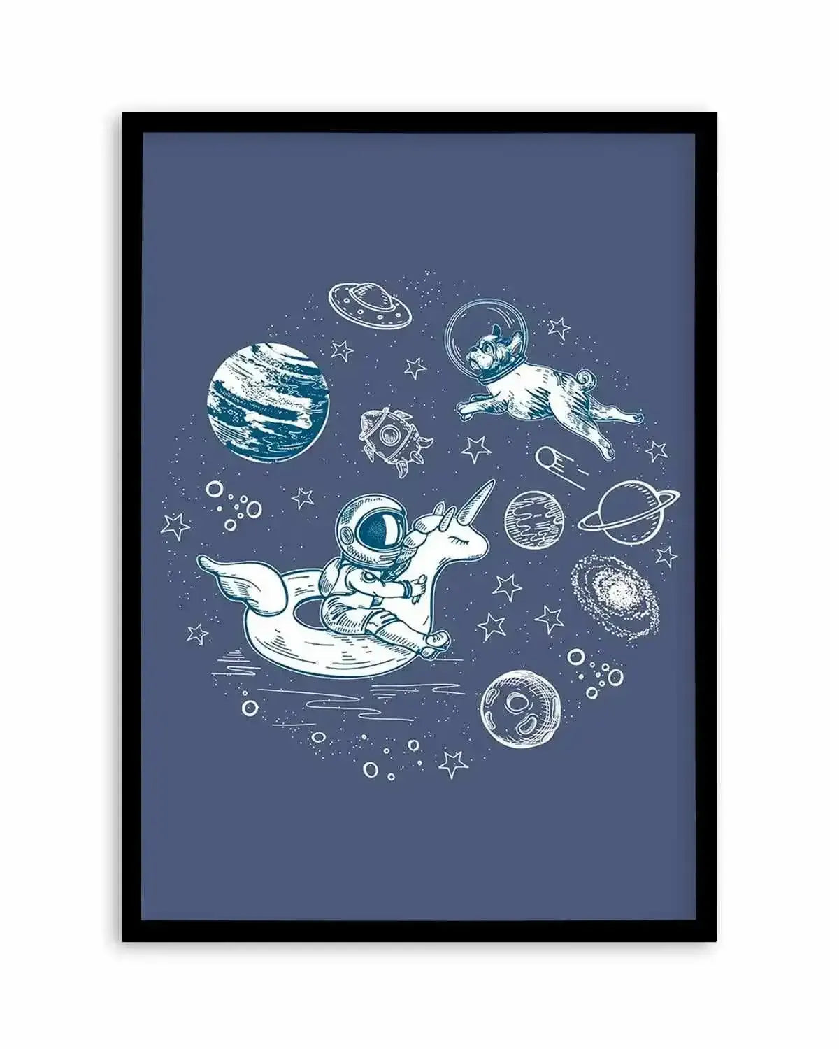 Space Dip Art Print from Olive et Oriel where you can shop wallpaper and artworks online