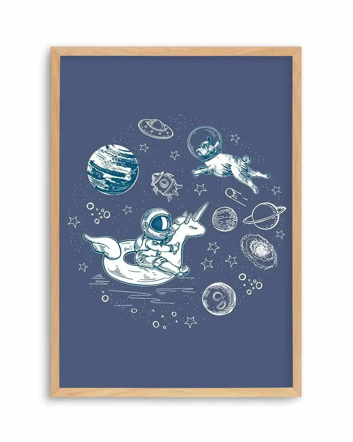 Space Dip Art Print from Olive et Oriel where you can shop wallpaper and artworks online