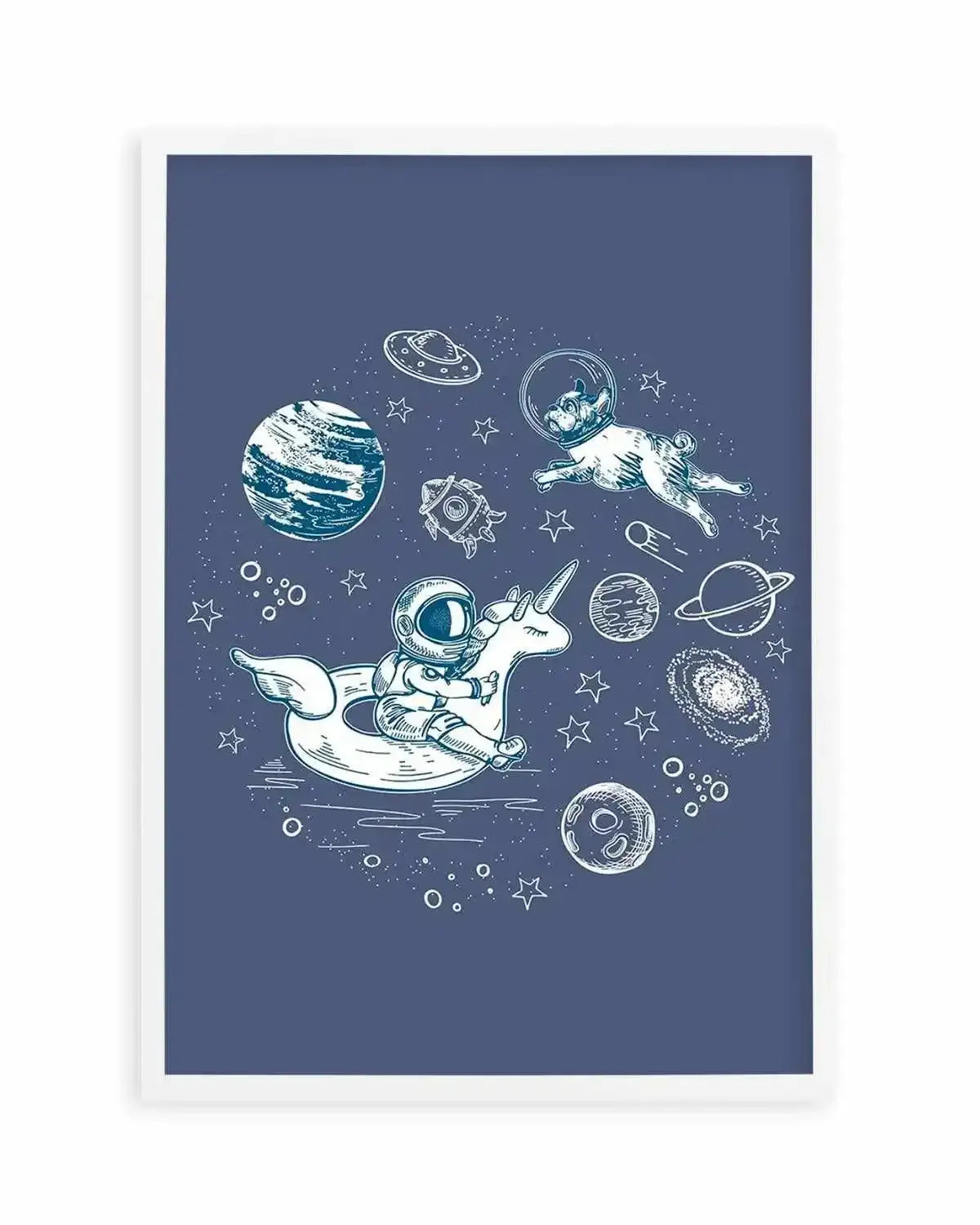 Space Dip Art Print from Olive et Oriel where you can shop wallpaper and artworks online