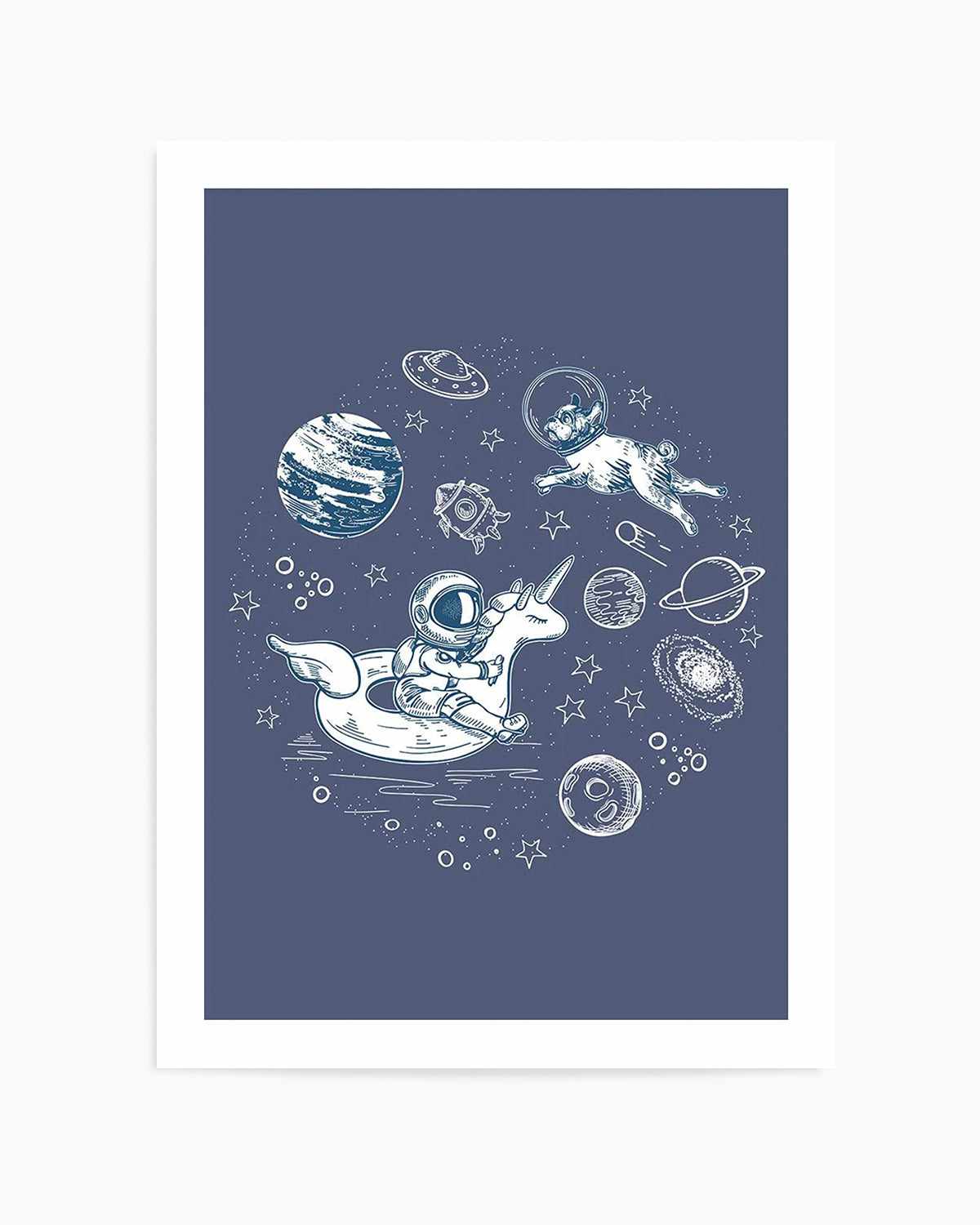 Space Dip Art Print