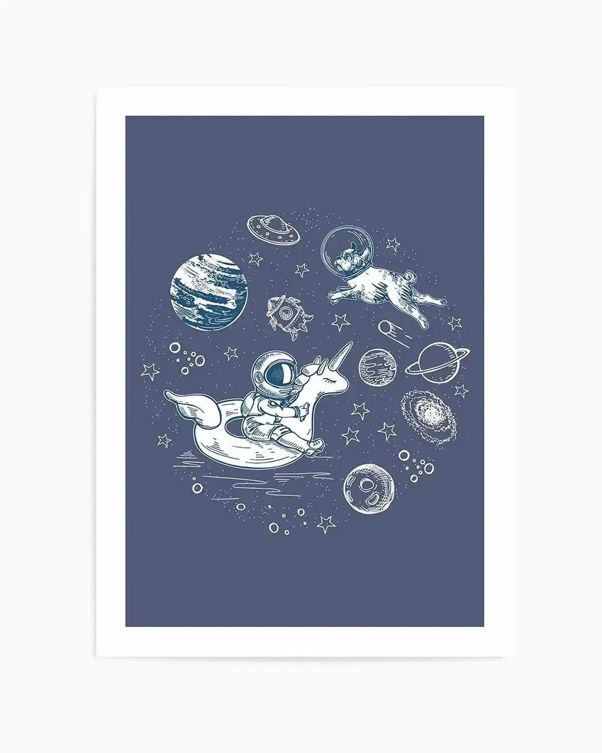 Space Dip Art Print from Olive et Oriel where you can shop wallpaper and artworks online