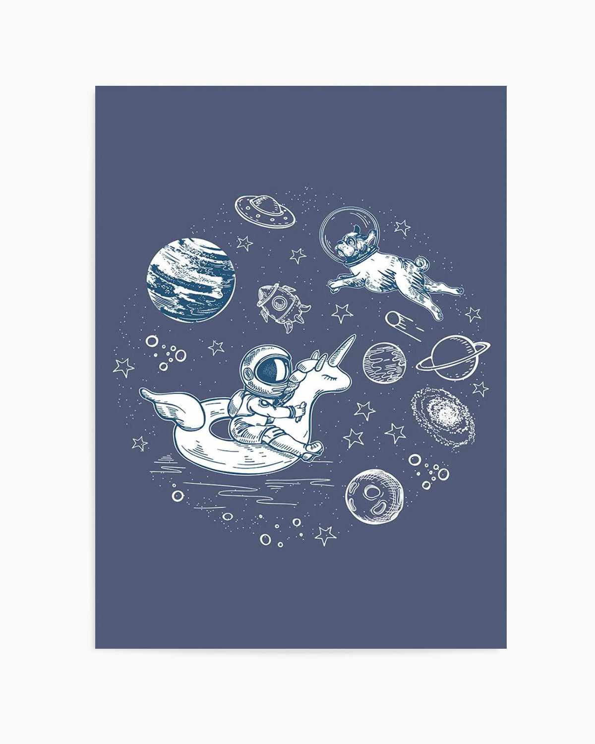 Space Dip Art Print