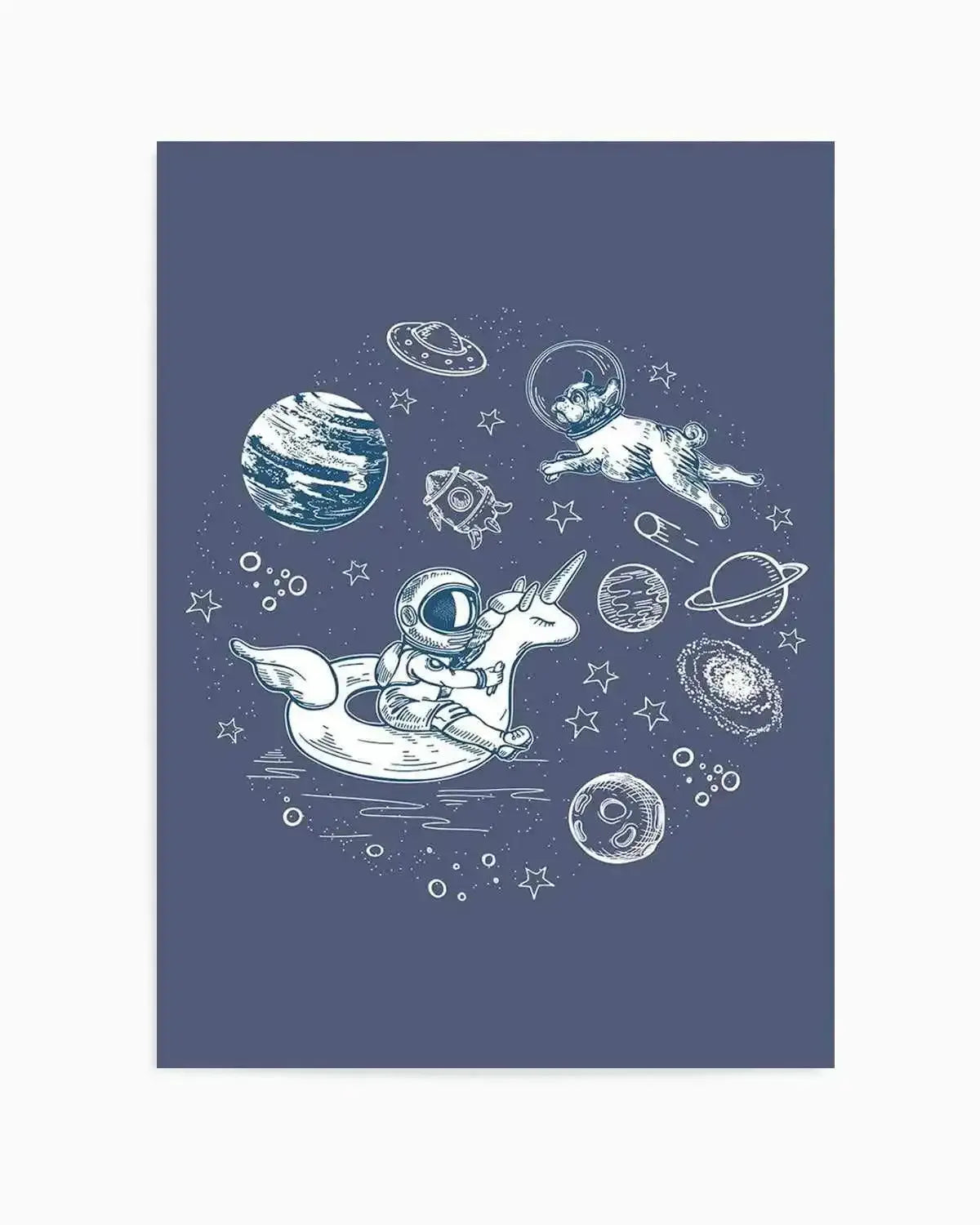 Space Dip Art Print from Olive et Oriel where you can shop wallpaper and artworks online