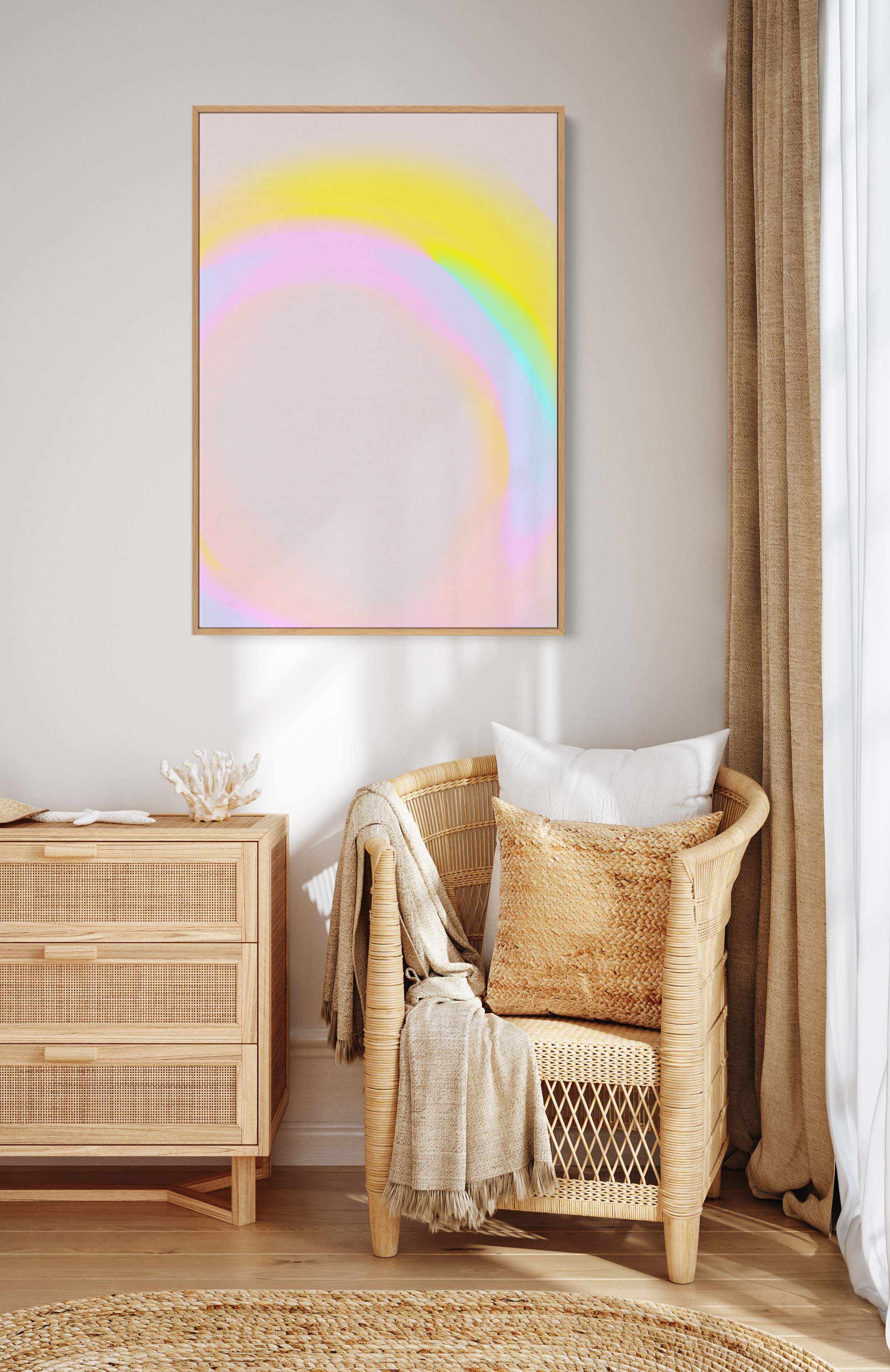 Space No 7 By Treechild | Framed Canvas Art Print