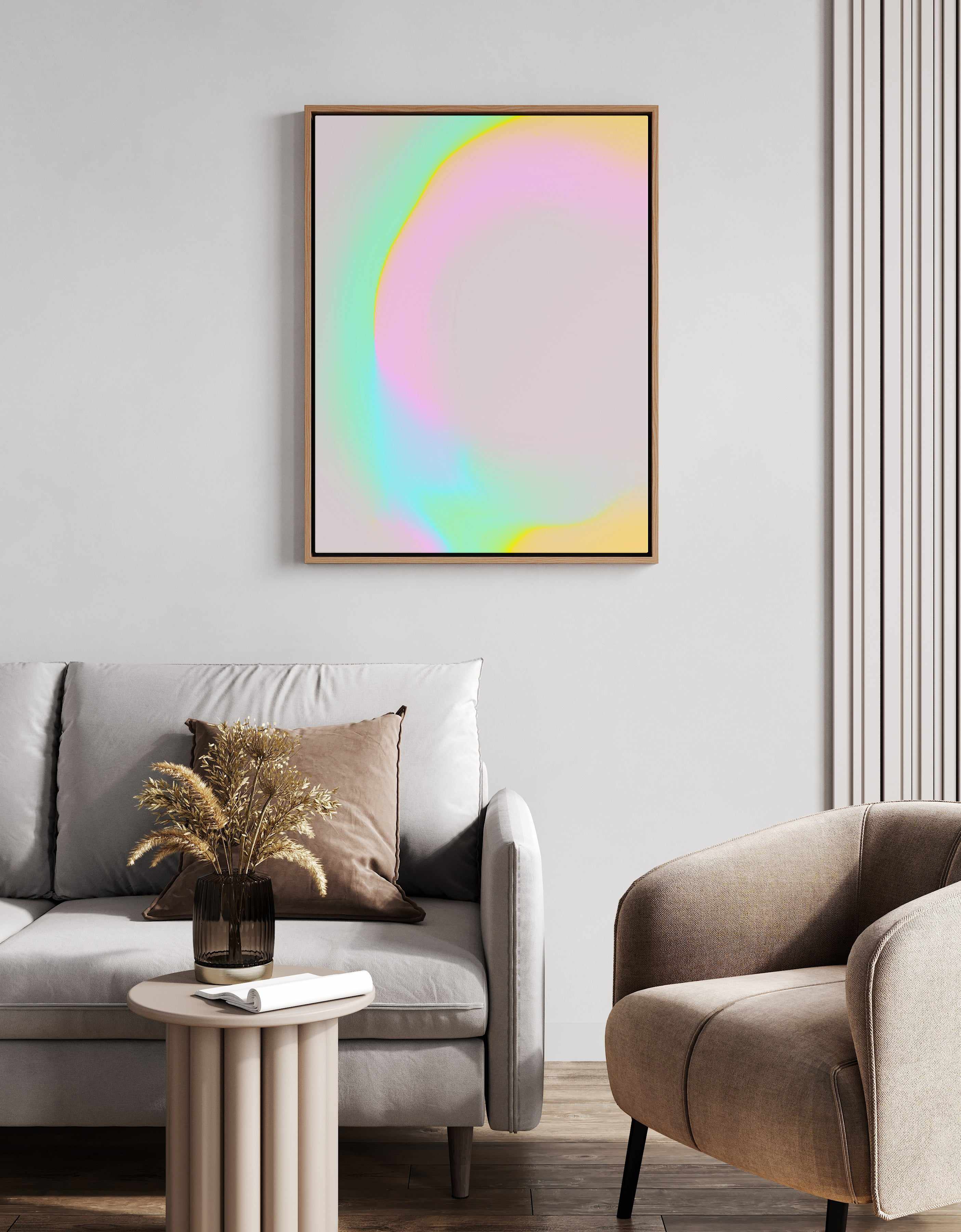 Space No 8 By Treechild | Framed Canvas Art Print