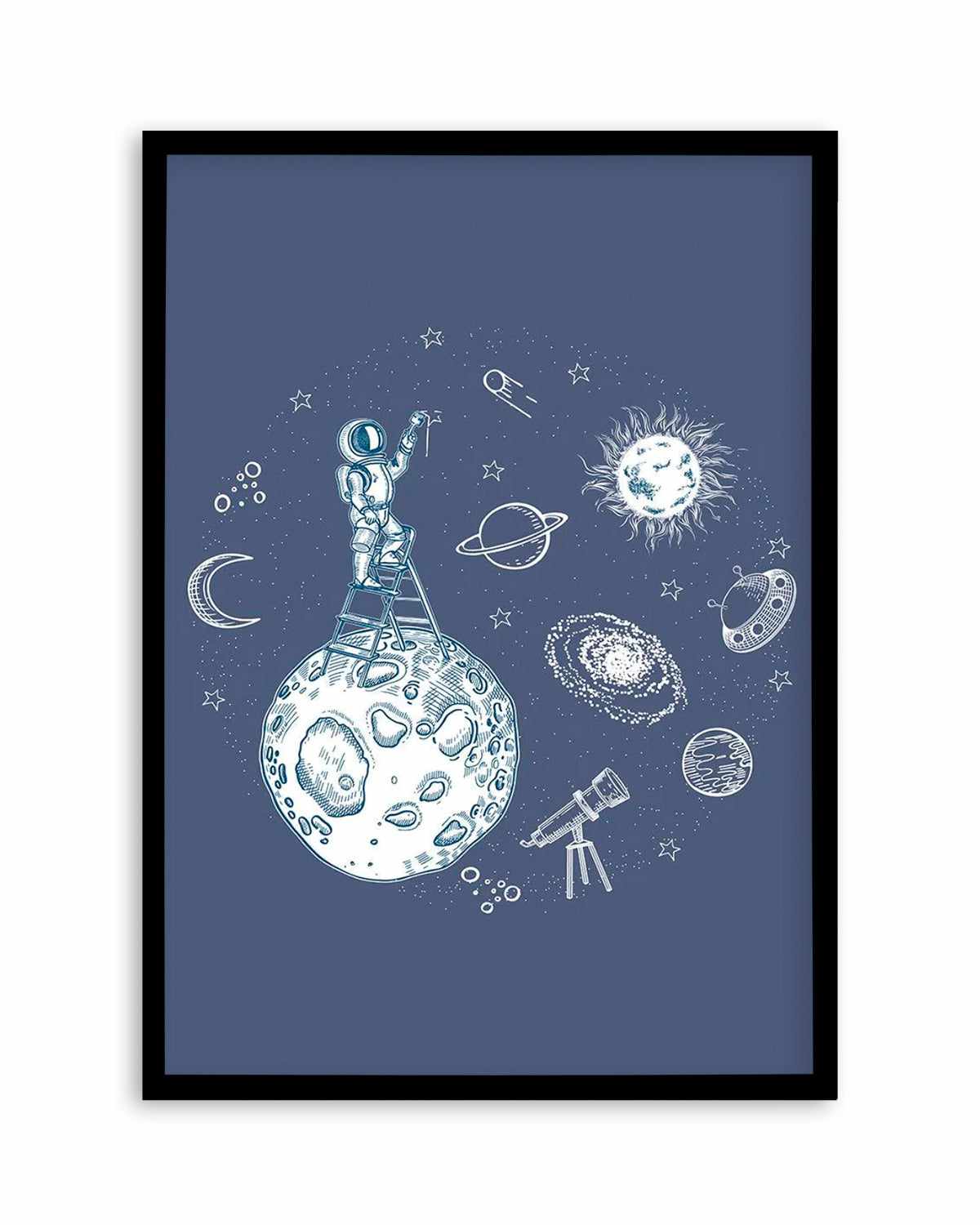 Space Painter Art Print