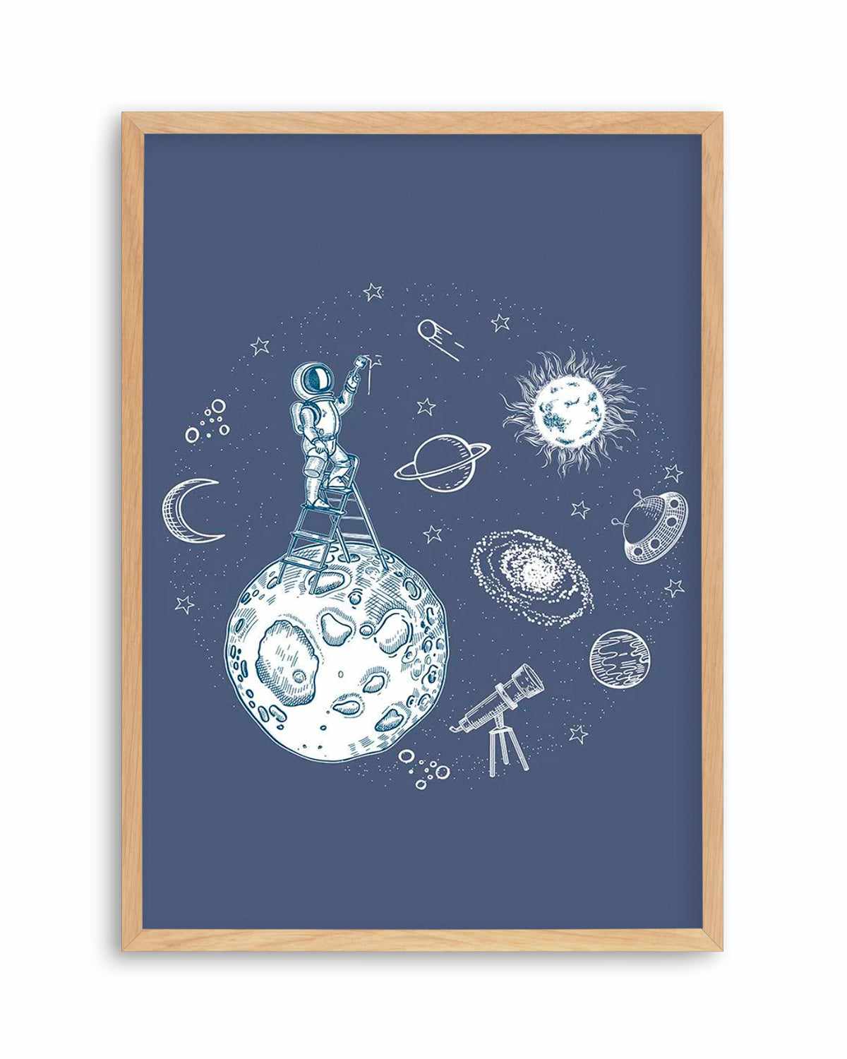 Space Painter Art Print