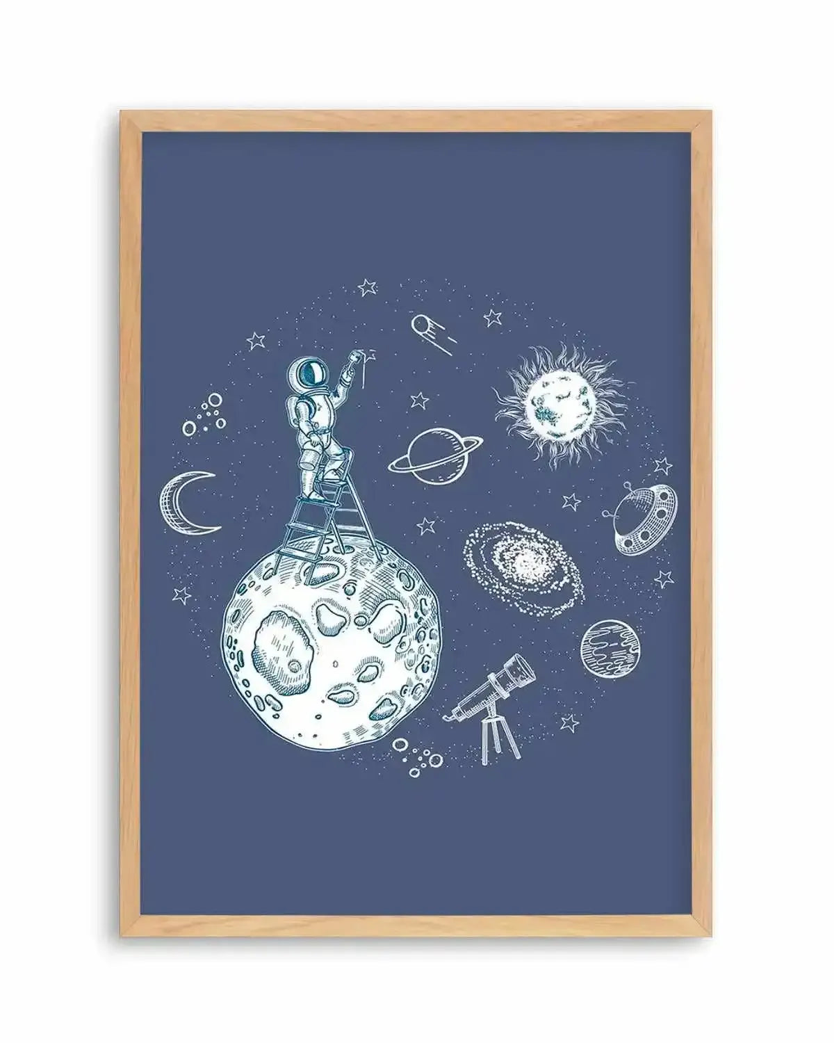 Space Painter Art Print from Olive et Oriel where you can shop wallpaper and artworks online