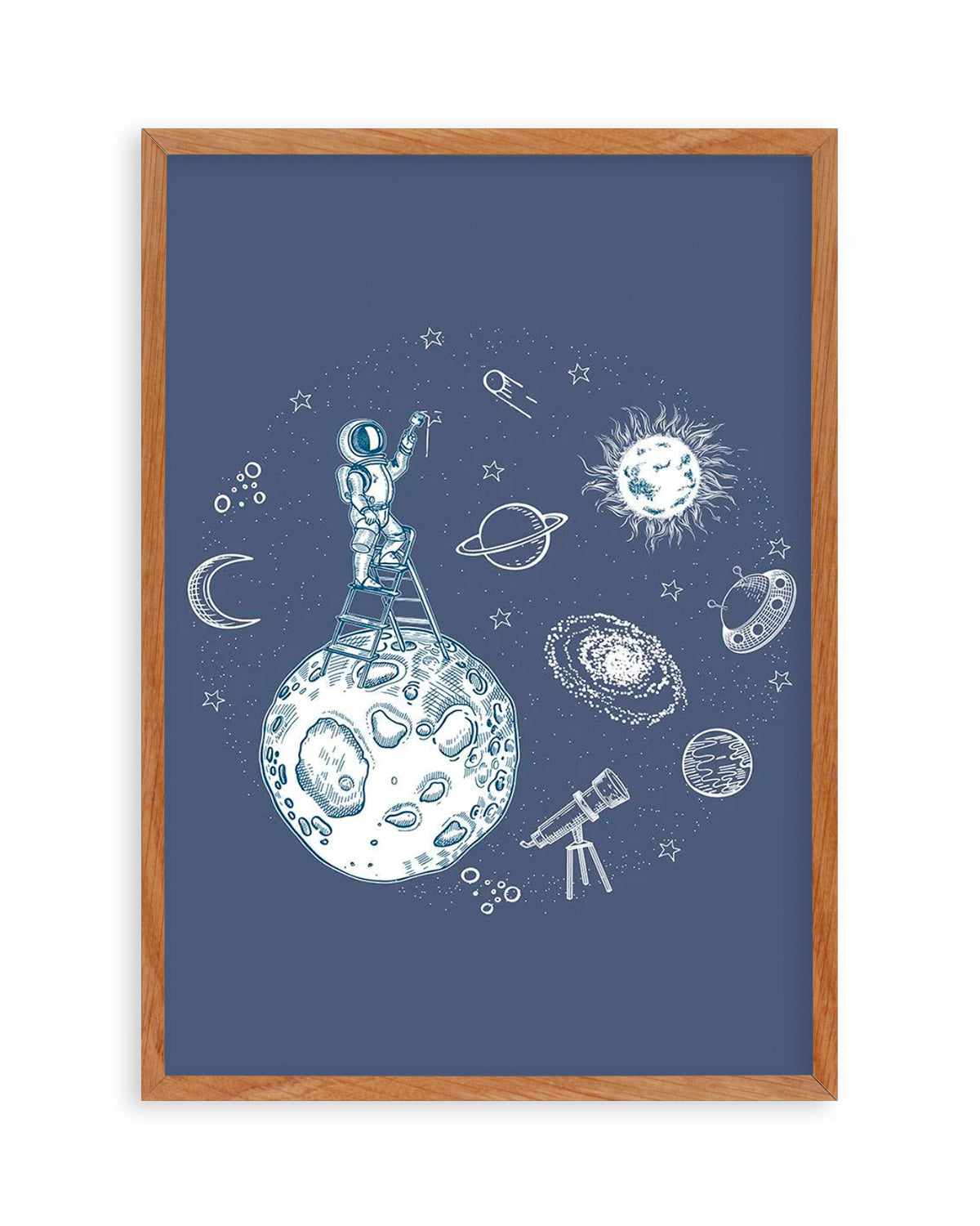 Space Painter Art Print