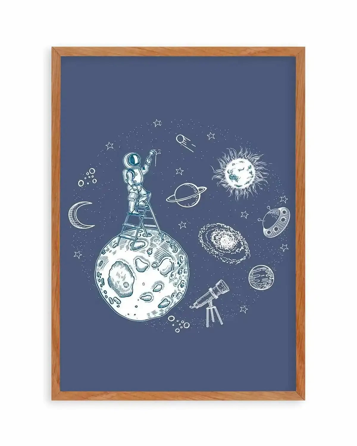 Space Painter Art Print from Olive et Oriel where you can shop wallpaper and artworks online