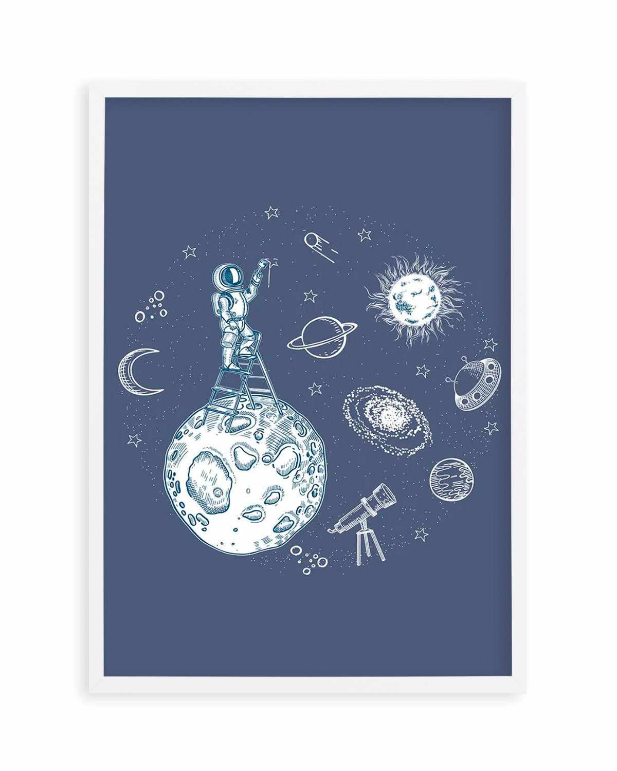 Space Painter Art Print