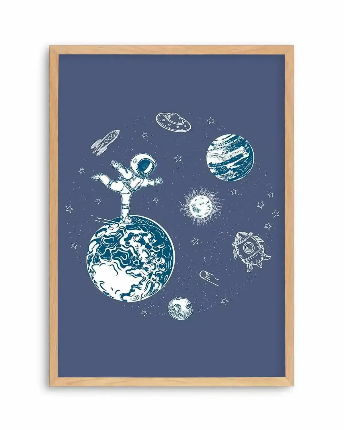 Space Skate Art Print from Olive et Oriel where you can shop wallpaper and artworks online