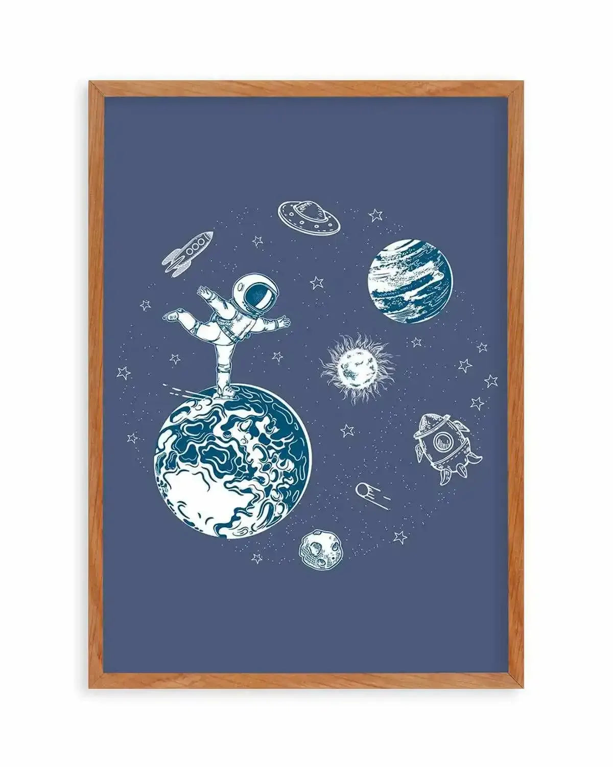 Space Skate Art Print from Olive et Oriel where you can shop wallpaper and artworks online