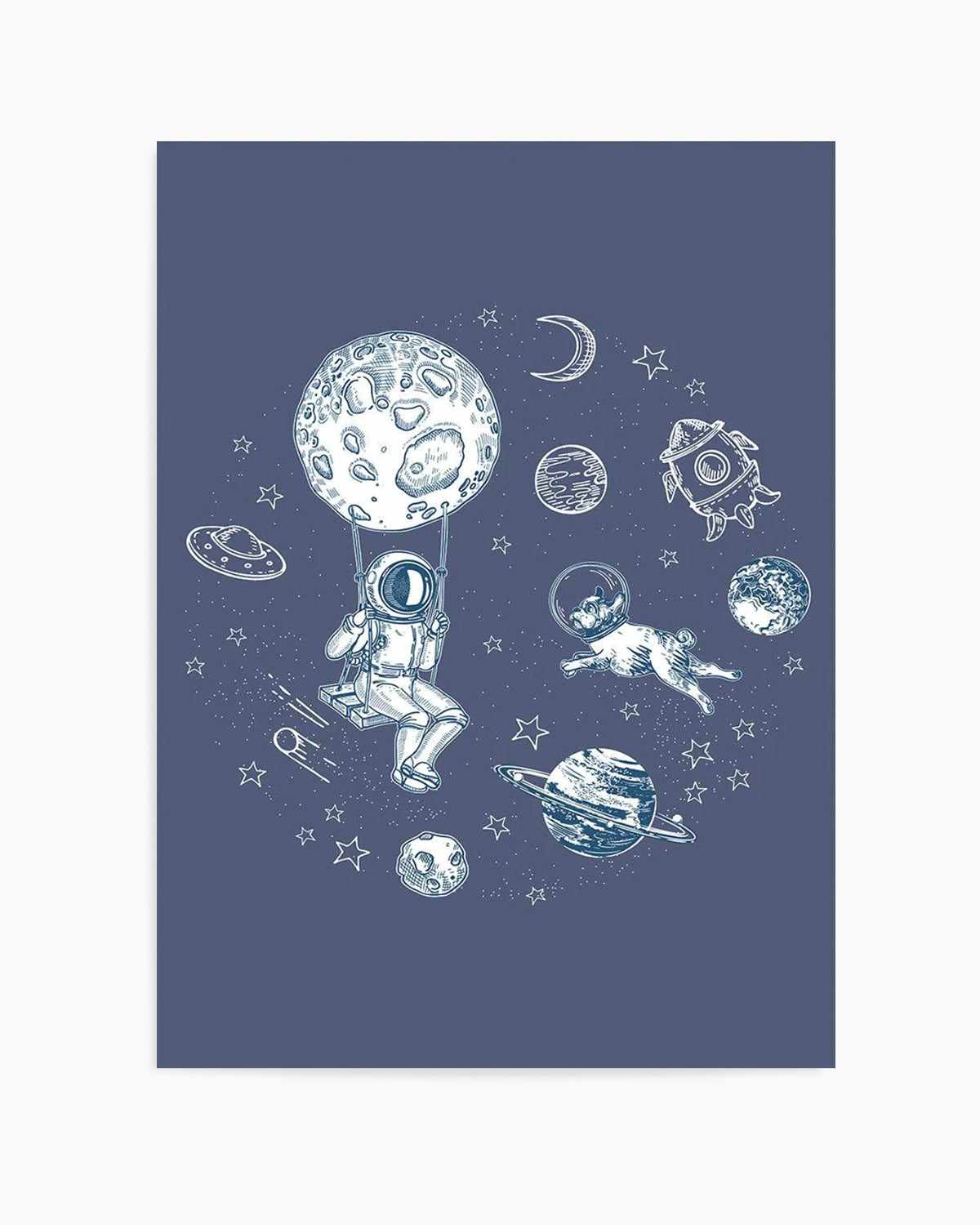 Space Swing Art Print