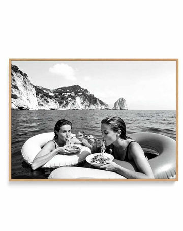 Spaghetti Time | Framed Canvas Art Print from Olive et Oriel where you can shop wallpaper and artworks online