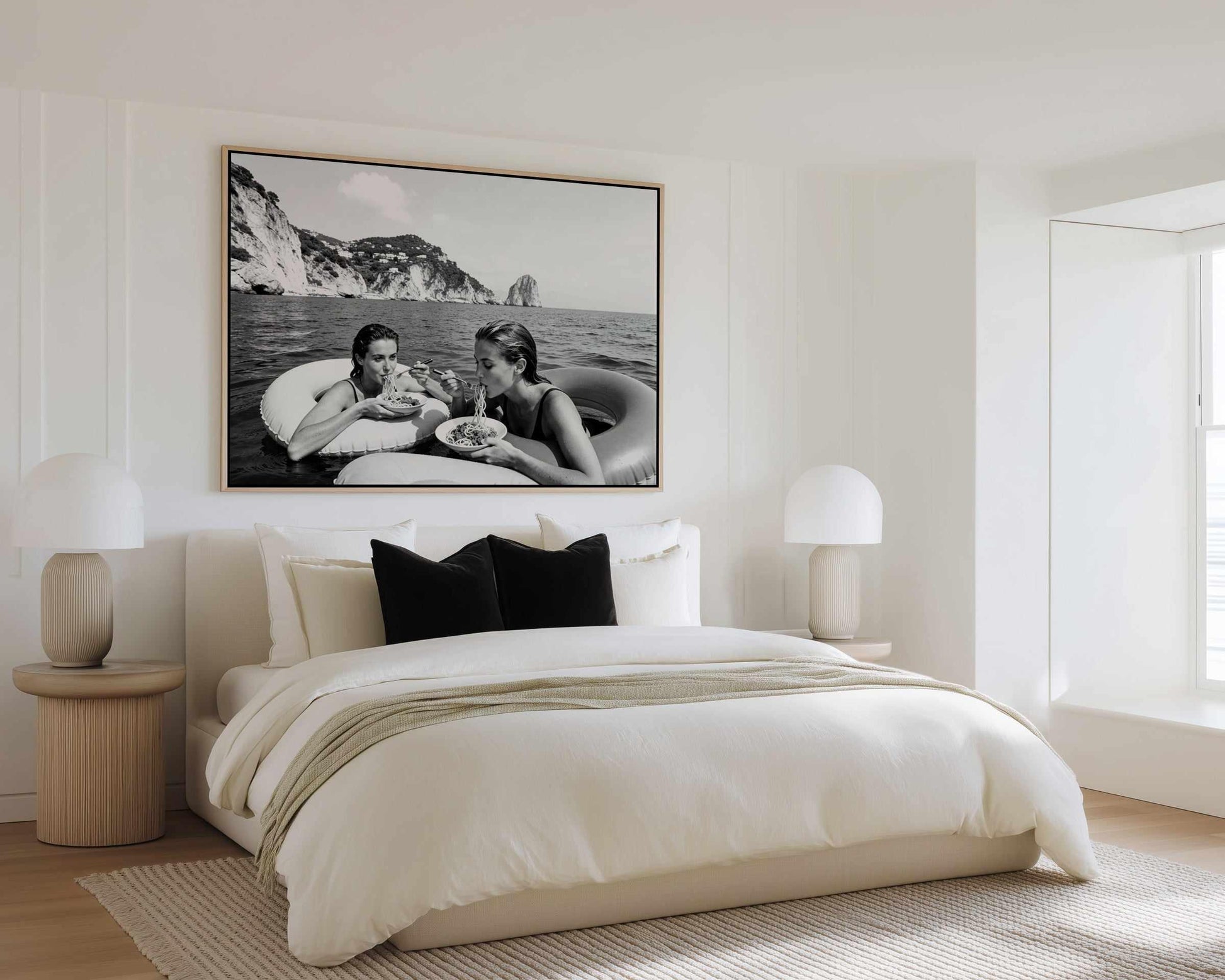 Spaghetti Time | Framed Canvas Art Print from Olive et Oriel where you can shop wallpaper and artworks online