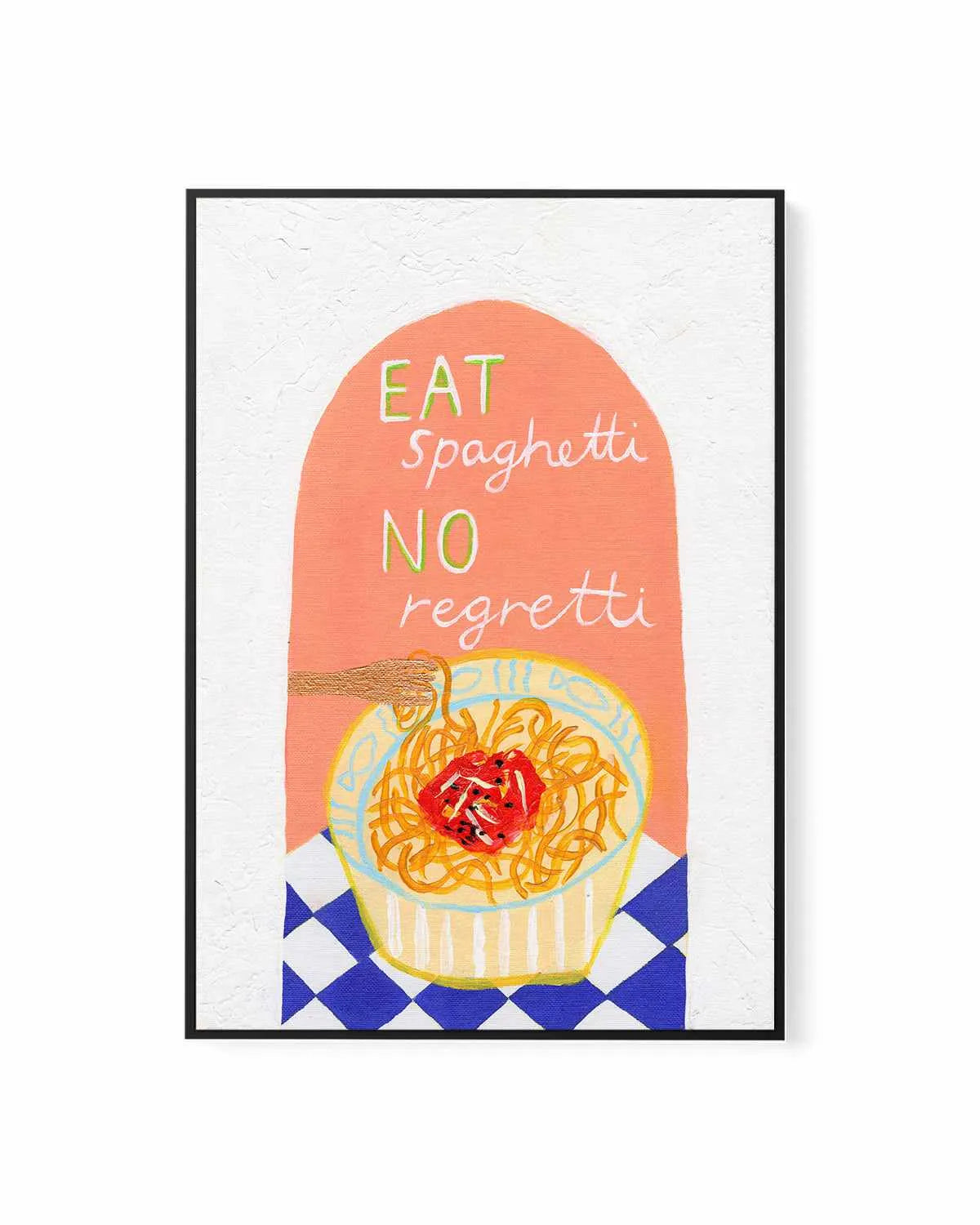 Spaghetti by Britney Turner | Framed Canvas Art Print from Olive et Oriel where you can shop wallpaper and artworks online