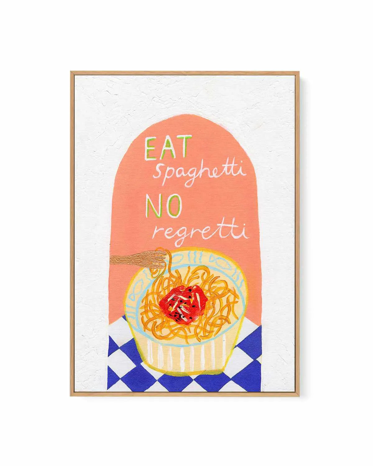 Spaghetti by Britney Turner | Framed Canvas Art Print from Olive et Oriel where you can shop wallpaper and artworks online
