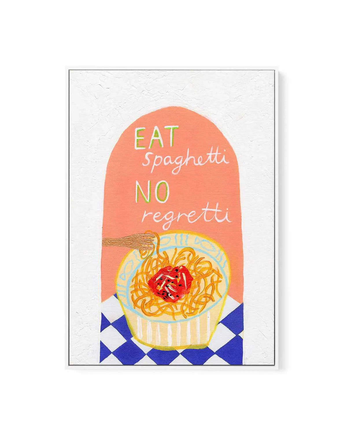 Spaghetti by Britney Turner | Framed Canvas Art Print from Olive et Oriel where you can shop wallpaper and artworks online