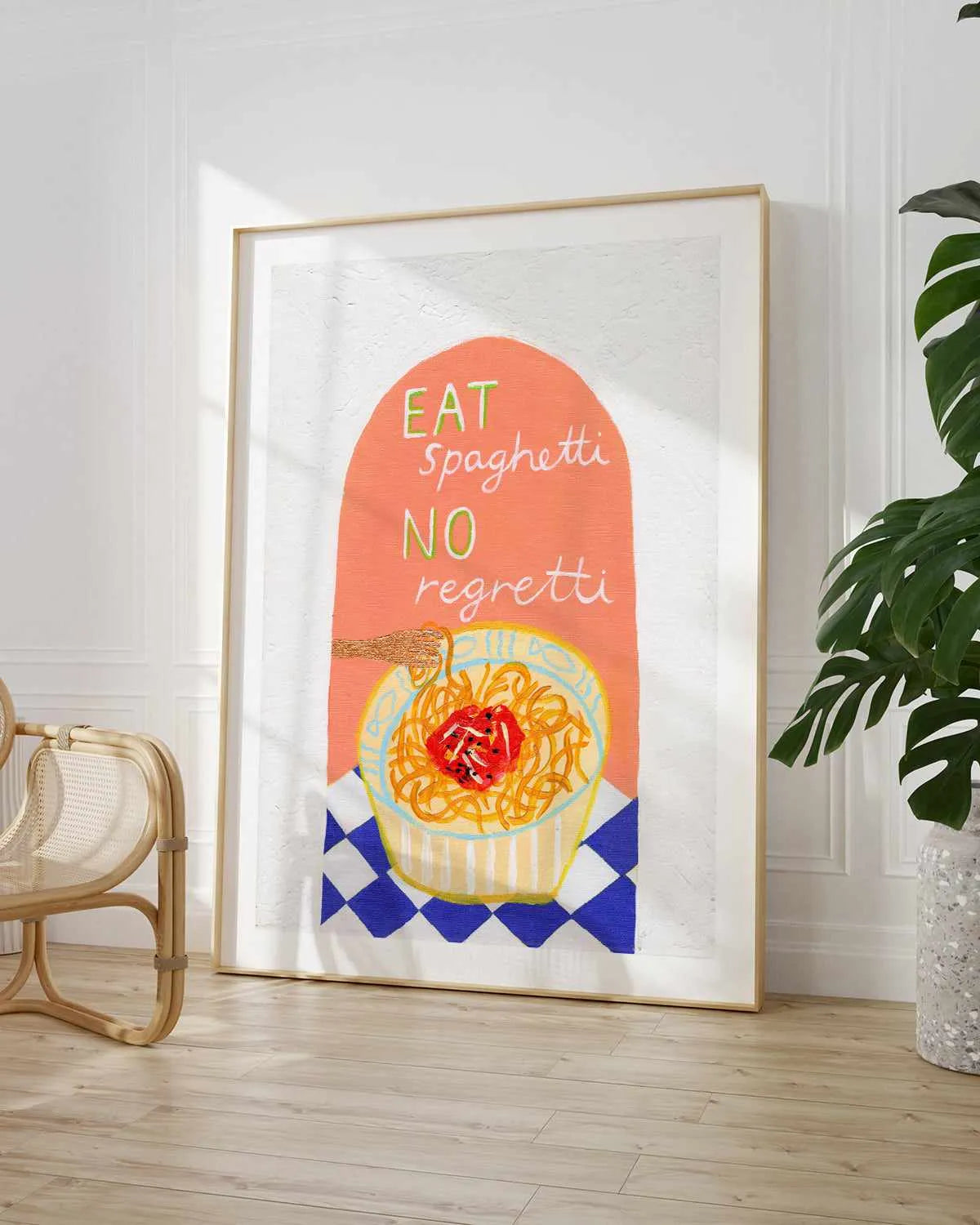 Spaghetti by Britney Turner Art Print from Olive et Oriel where you can shop wallpaper and artworks online