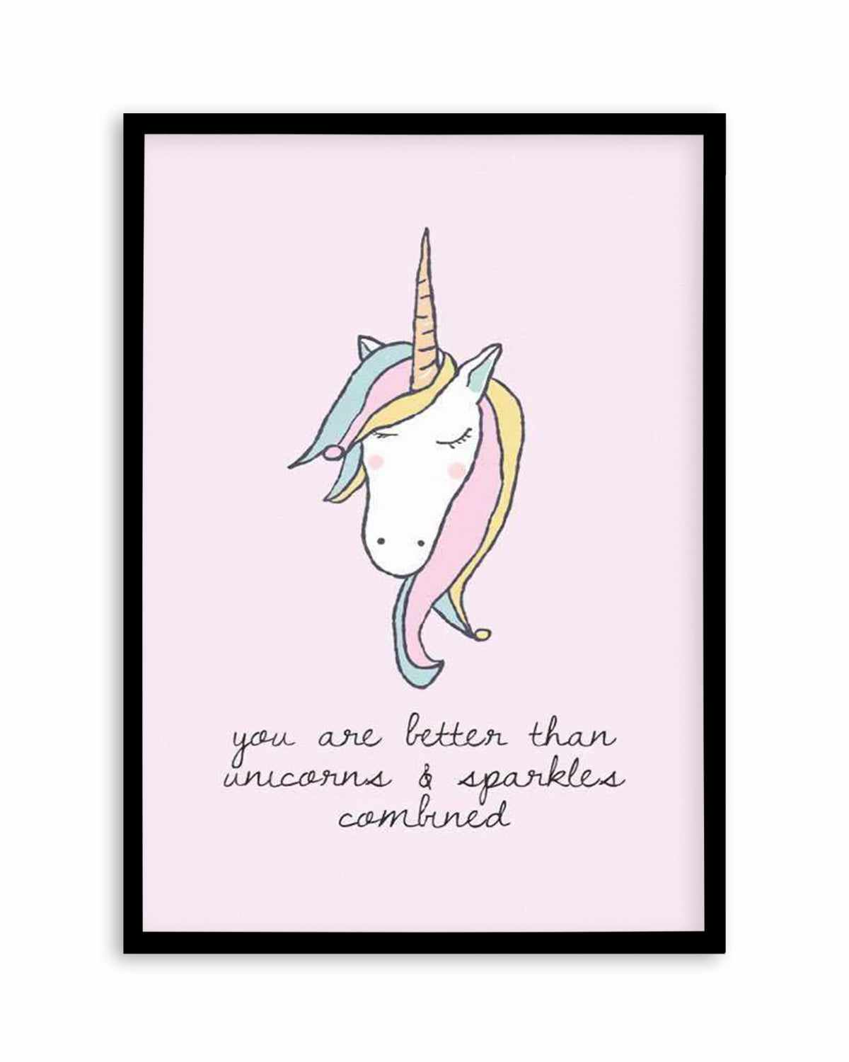 Sparkles & Unicorns Art Print