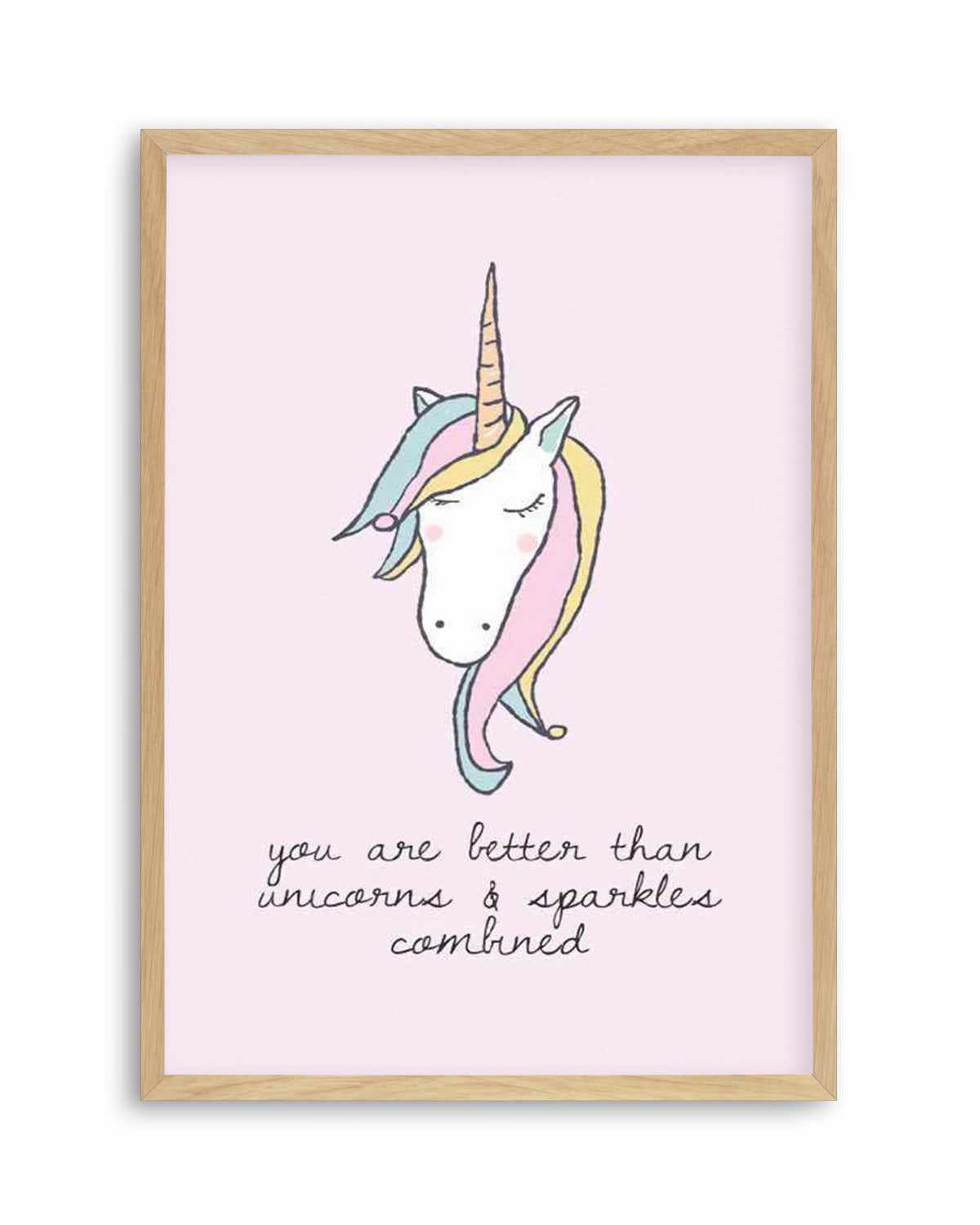 Sparkles & Unicorns Art Print