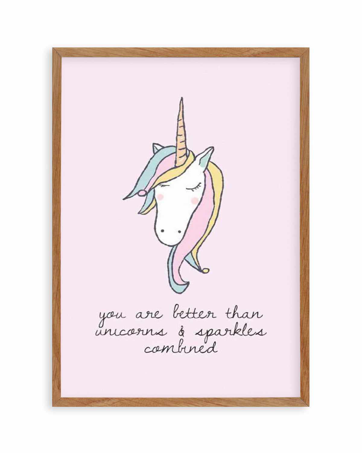 Sparkles & Unicorns Art Print