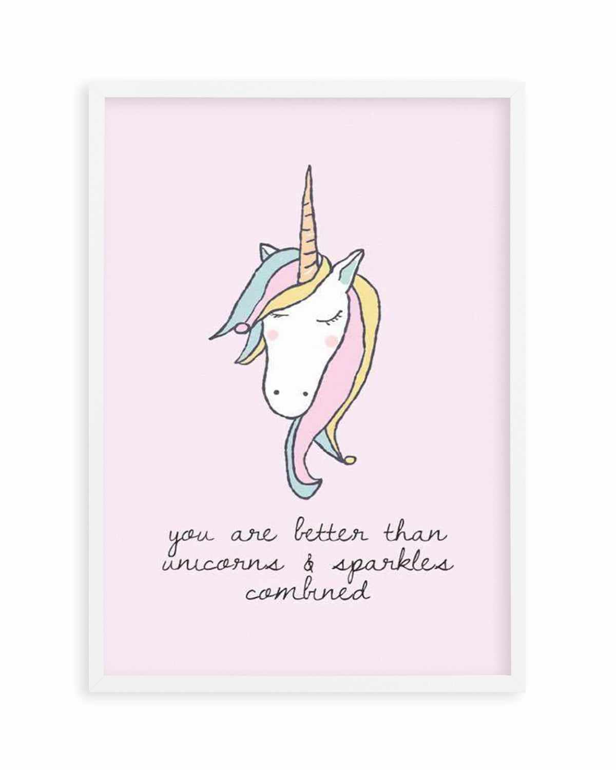 Sparkles & Unicorns Art Print