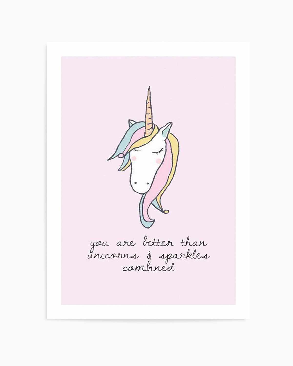 Sparkles & Unicorns Art Print