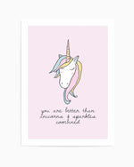 Sparkles & Unicorns Art Print