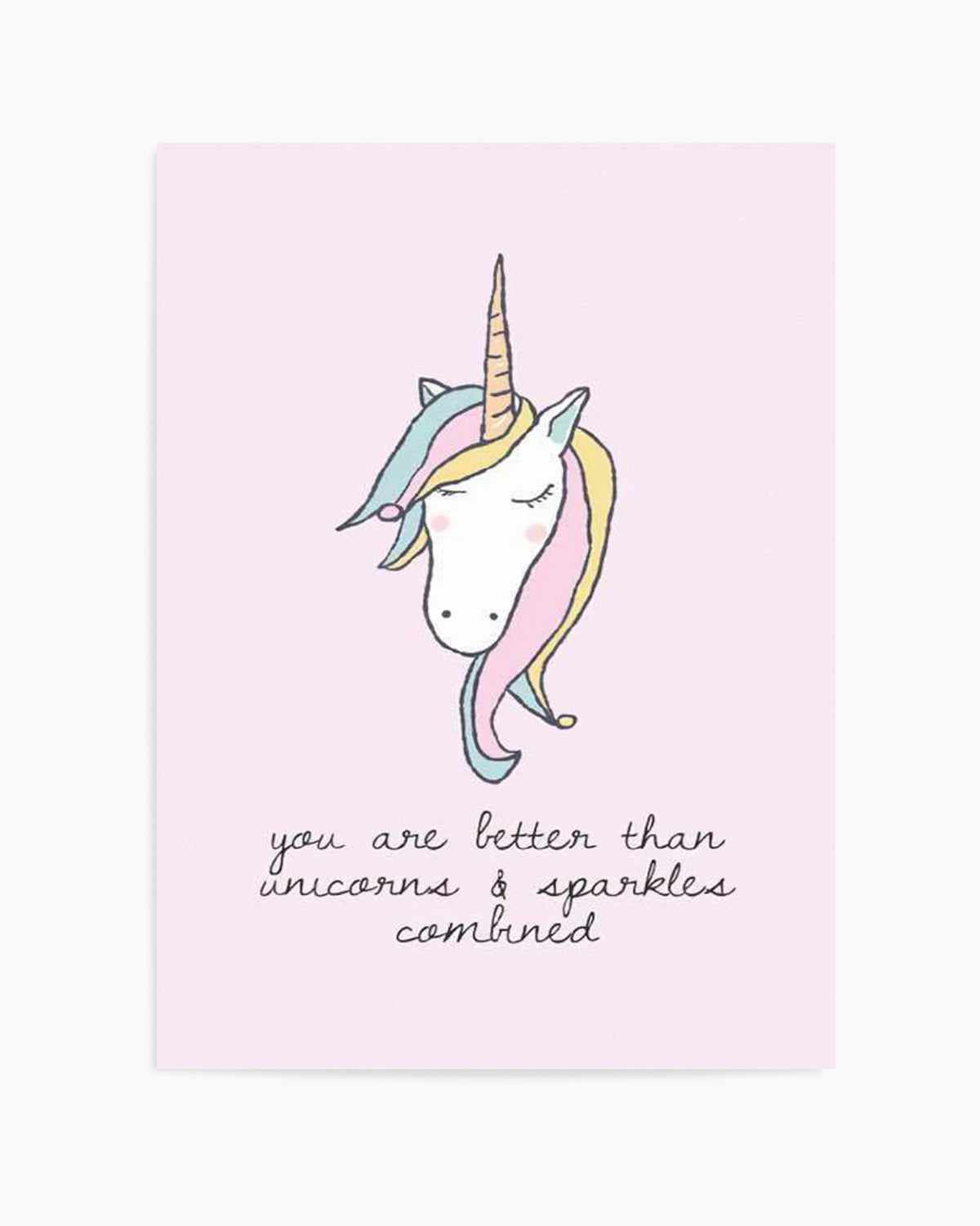 Sparkles & Unicorns Art Print