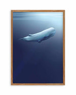 Sperm Whale | Graphic Whales Collection Art Print