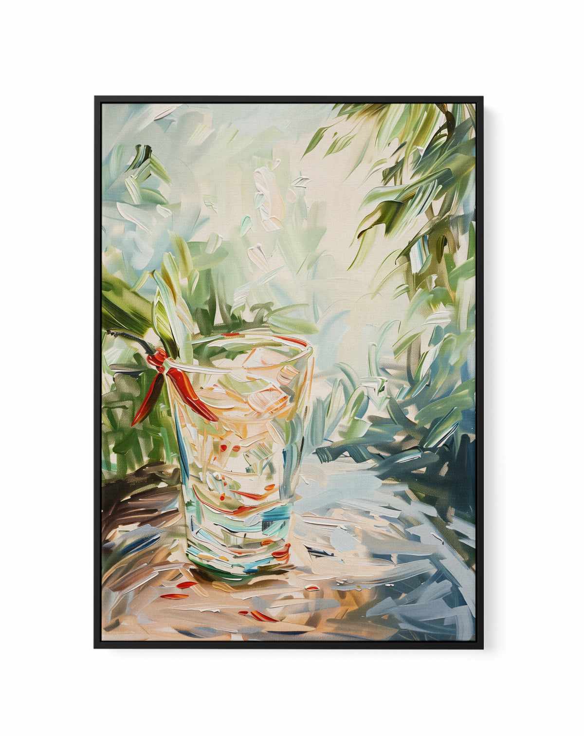 Spicy Margarita | Framed Canvas Art Print