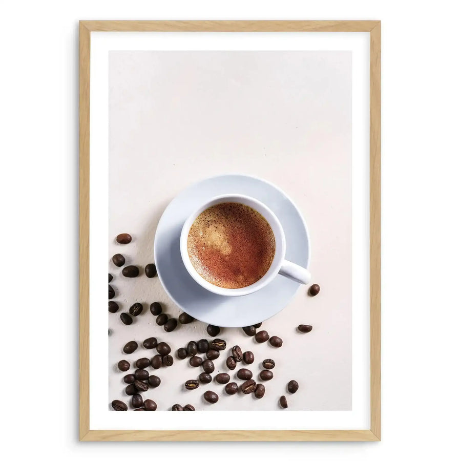 Spill The Beans Art Print-PRINT-Olive et Oriel-Olive et Oriel-A5 | 5.8" x 8.3" | 14.8 x 21cm-Oak-With White Border-Buy-Australian-Art-Prints-Online-with-Olive-et-Oriel-Your-Artwork-Specialists-Austrailia-Decorate-With-Coastal-Photo-Wall-Art-Prints-From-Our-Beach-House-Artwork-Collection-Fine-Poster-and-Framed-Artwork