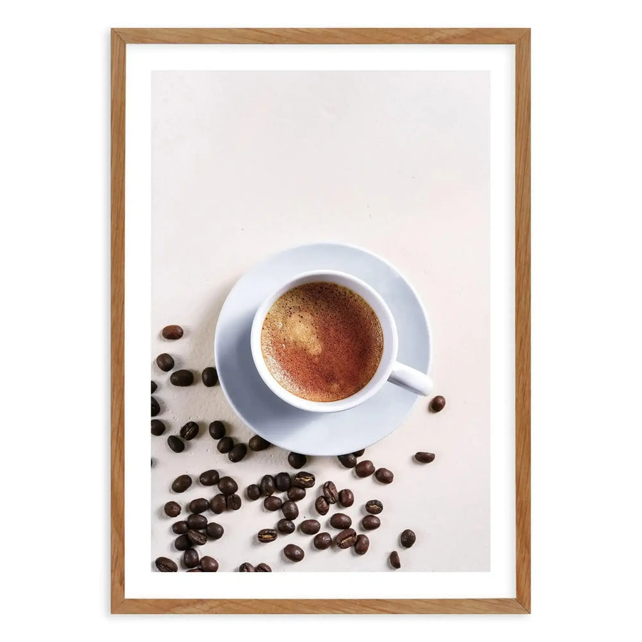 Spill The Beans Art Print-PRINT-Olive et Oriel-Olive et Oriel-50x70 cm | 19.6" x 27.5"-Walnut-With White Border-Buy-Australian-Art-Prints-Online-with-Olive-et-Oriel-Your-Artwork-Specialists-Austrailia-Decorate-With-Coastal-Photo-Wall-Art-Prints-From-Our-Beach-House-Artwork-Collection-Fine-Poster-and-Framed-Artwork