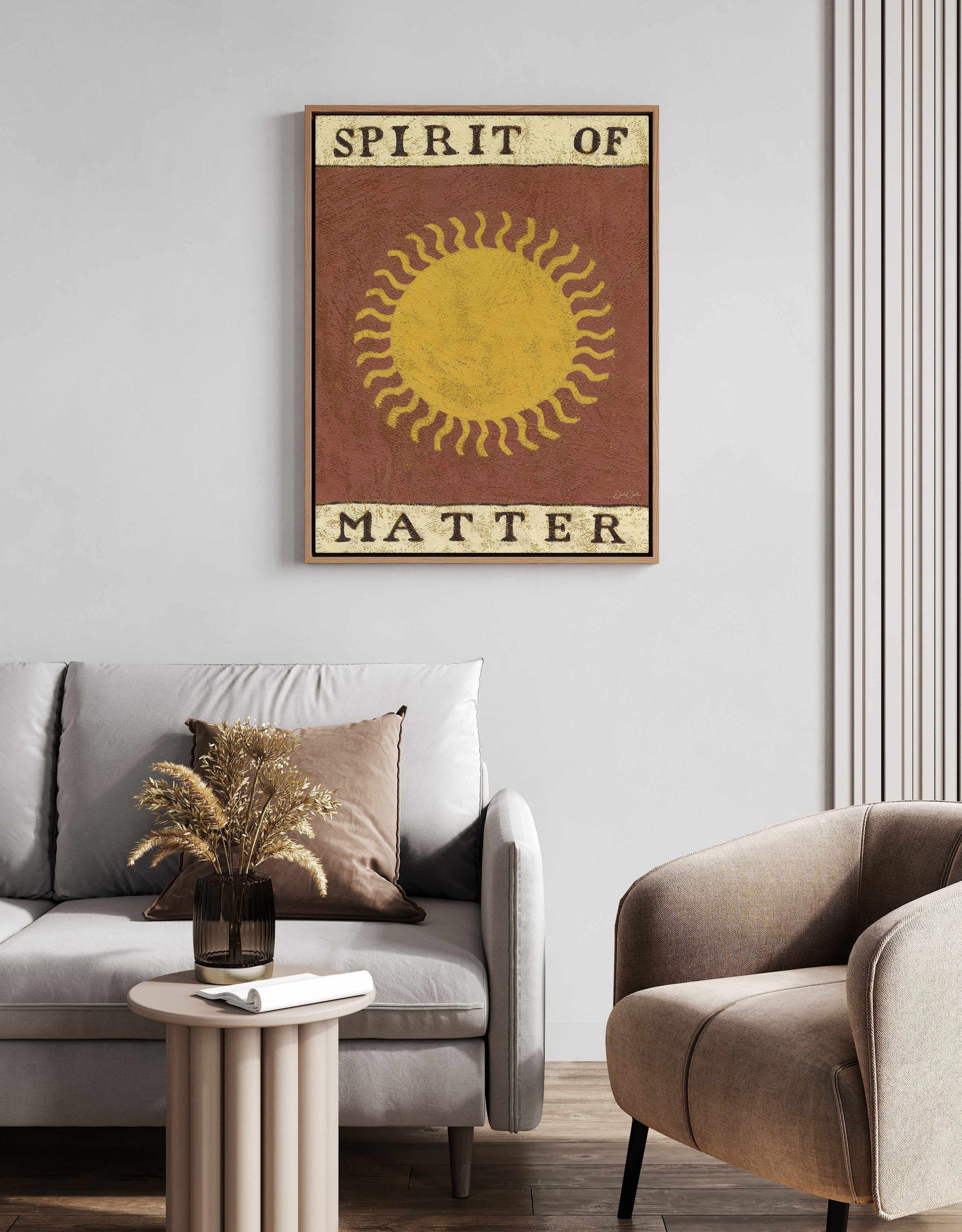 Spirit of Matter by Julie Celina | Framed Canvas Art Print from Olive et Oriel where you can shop wallpaper and artworks online