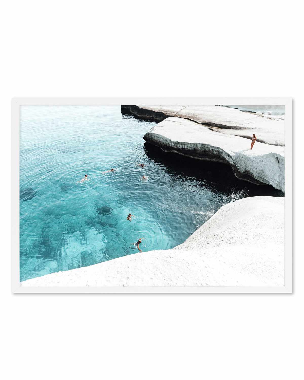 Splash Club, Milos Art Print