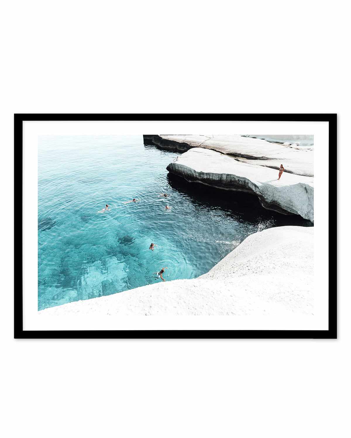 Splash Club, Milos Art Print