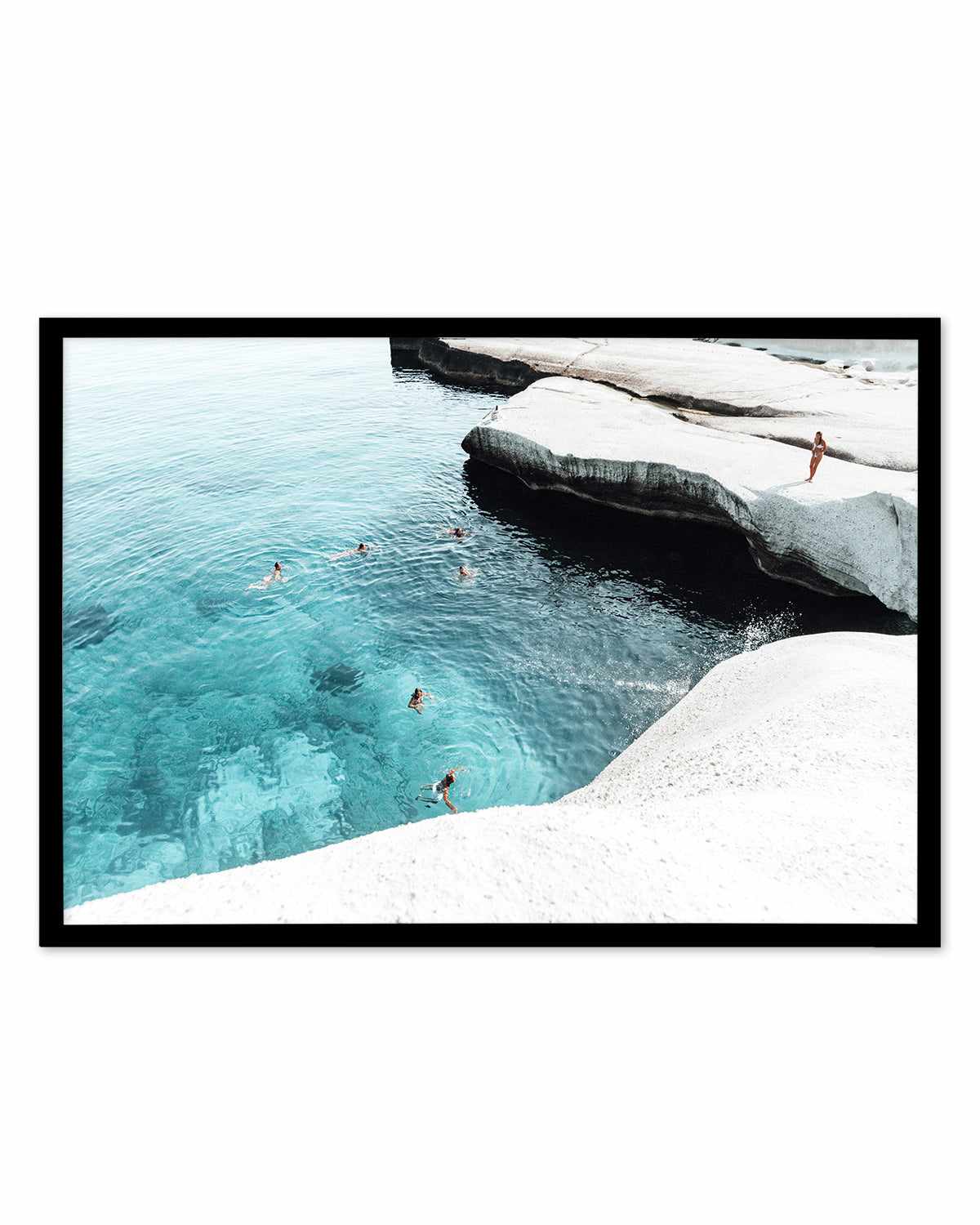 Splash Club, Milos Art Print