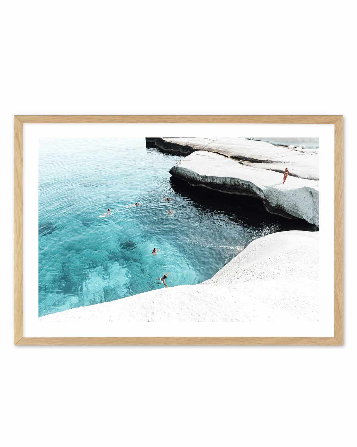 Splash Club, Milos Art Print